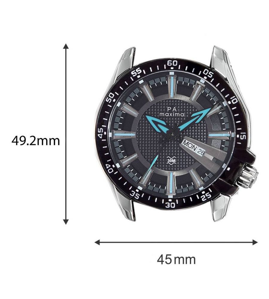Maxima Orignal Silver Blue Watch New | BLUMAINDIA