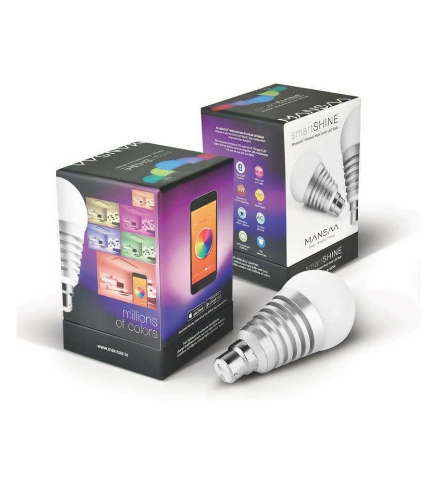 MANSAA SmartShine Bluetooth Wireless 9 Watt Smart Bulb | BLUMAINDIA
