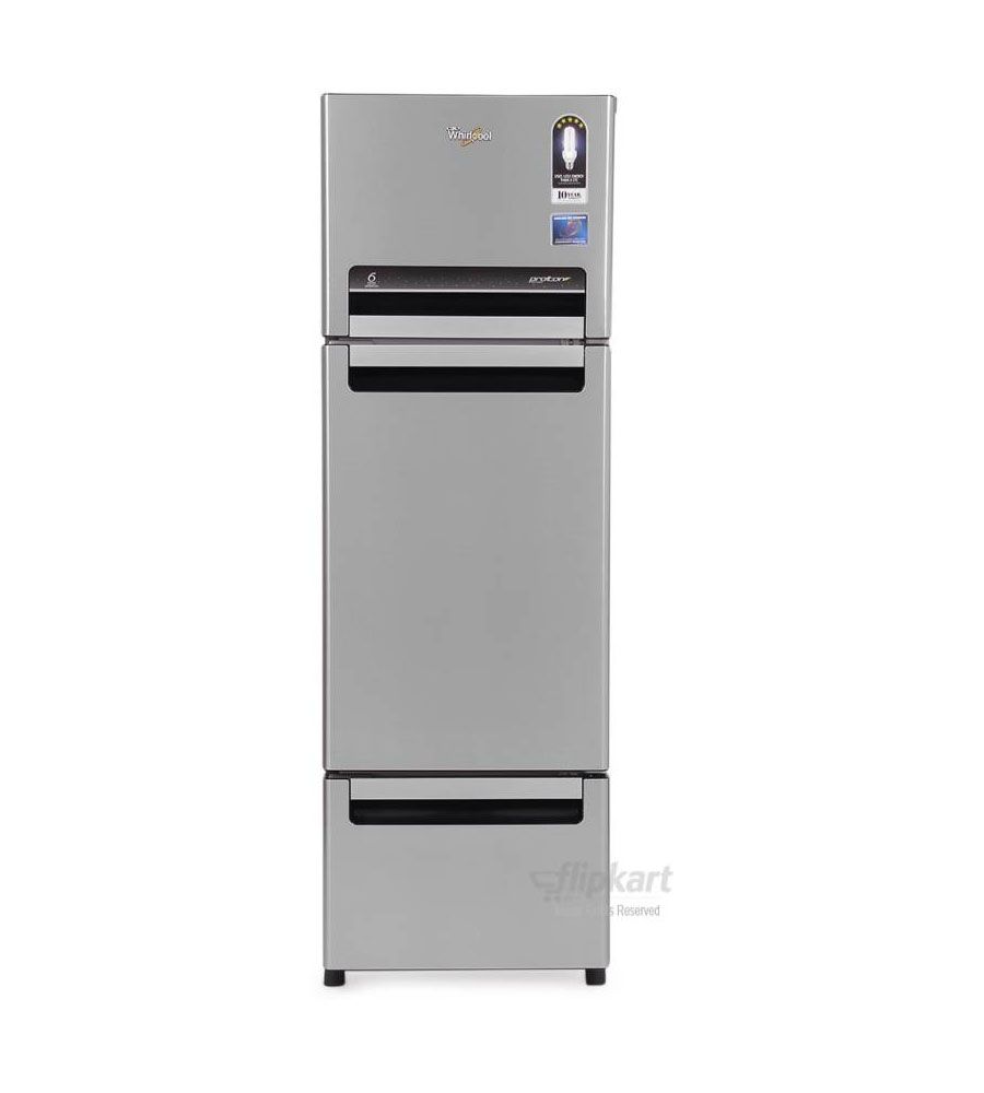 Whirlpool 330 L Frost Free Triple Door Refrigerator  (Alpha Steel (N), FP 343D PROTTON ROY) | BLUMAINDIA