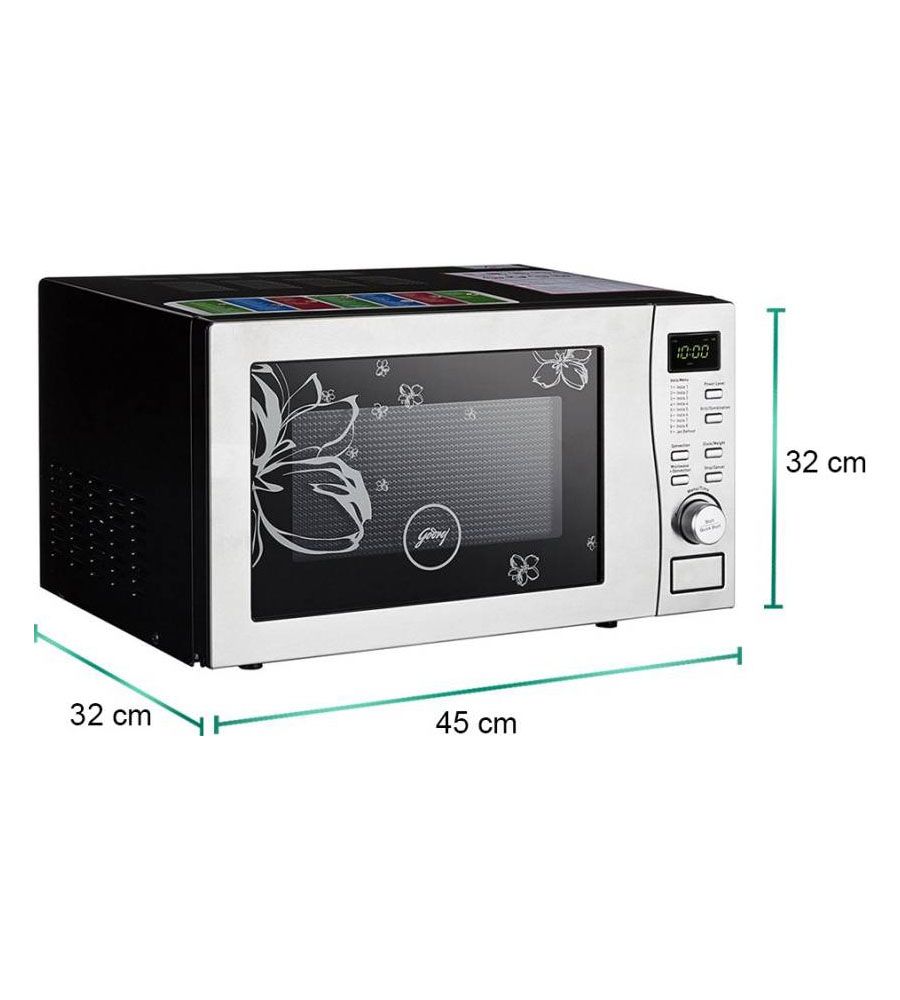 Godrej 19 L Convection Microwave Oven  (GMX 519 CP1 PZ, White Rose) | BLUMAINDIA