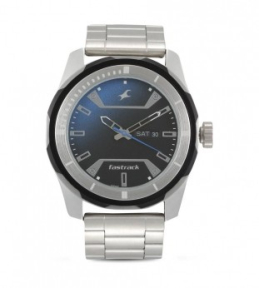 Fastrack Orignal Silver Blue Watch | BLUMAINDIA Fastrack Orignal Silver Blue Watch | BLUMAINDIA